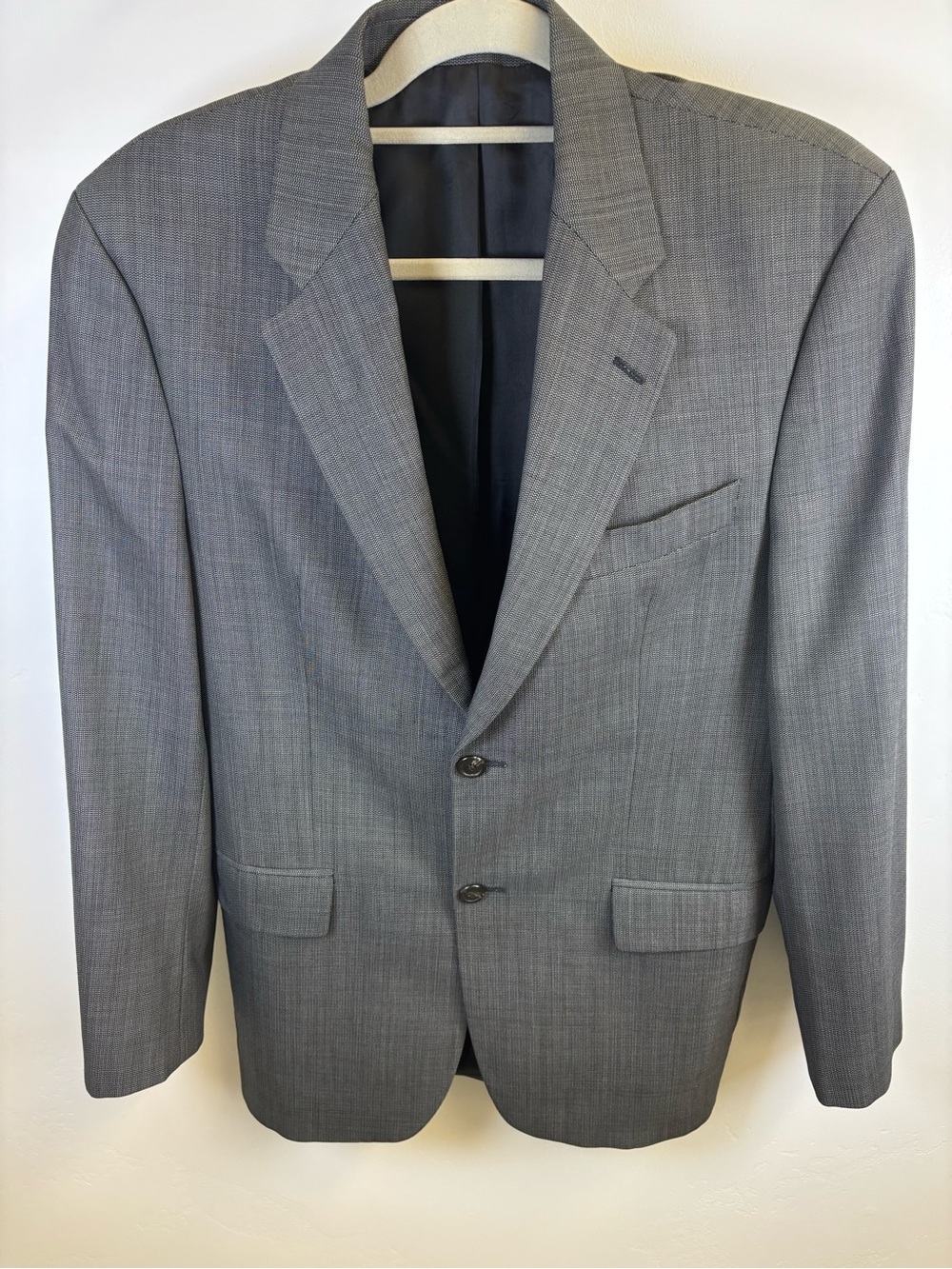 RALPH LAUREN WOOL SPORT COAT BLAZER   JACKET  MEN 38R  GRAY PATTERN